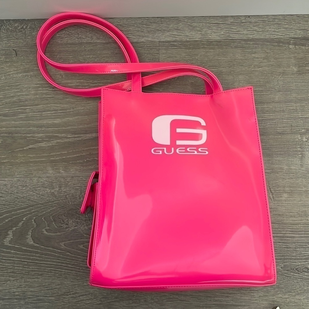 Neon Pink Guess Bag